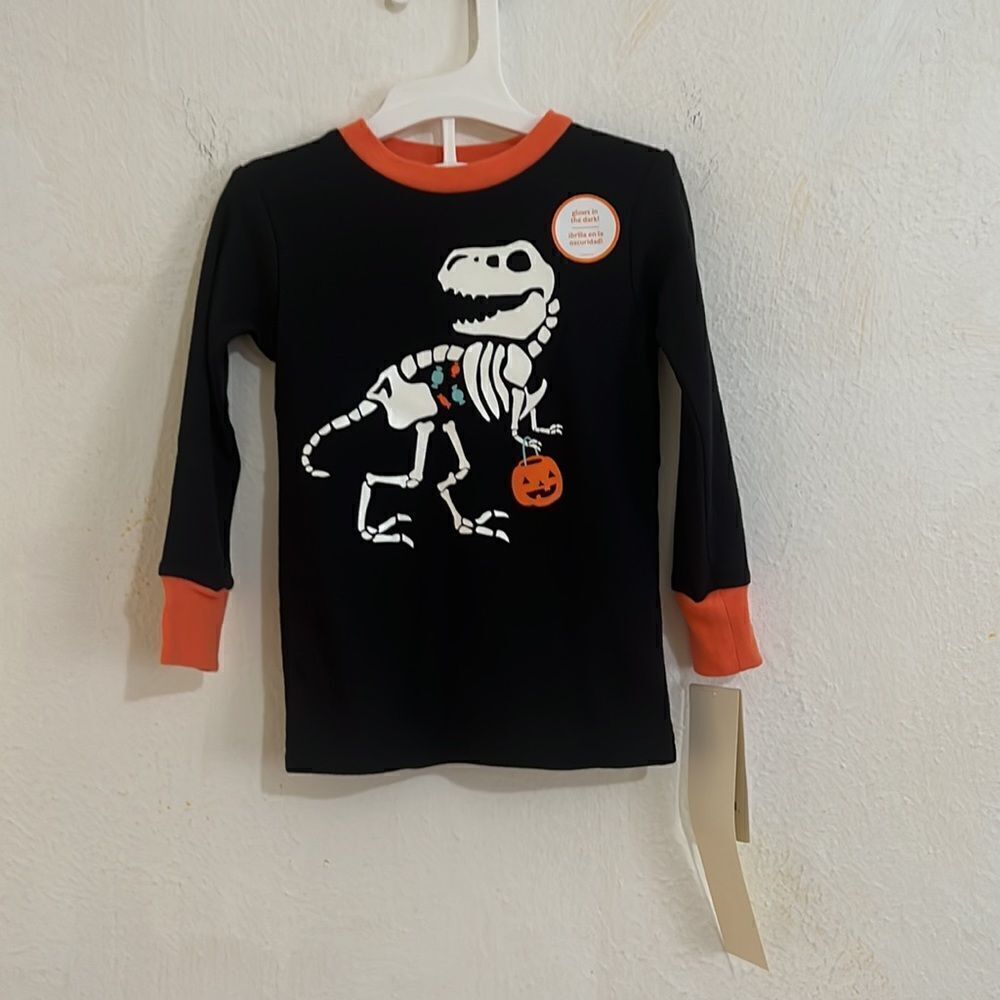 Carter’s Infant/Baby 100% Cotton  4 Piece Halloween Dinosaur Print PJ’s  18m - Picture 4 of 7